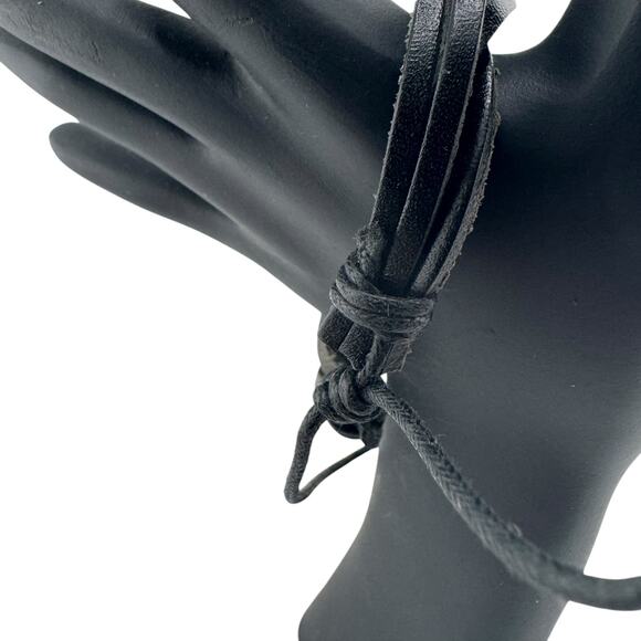 Blackout Braid Cuff: Double Black Anarchy Unleashed - Picture 2 of 3